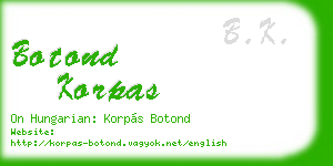 botond korpas business card